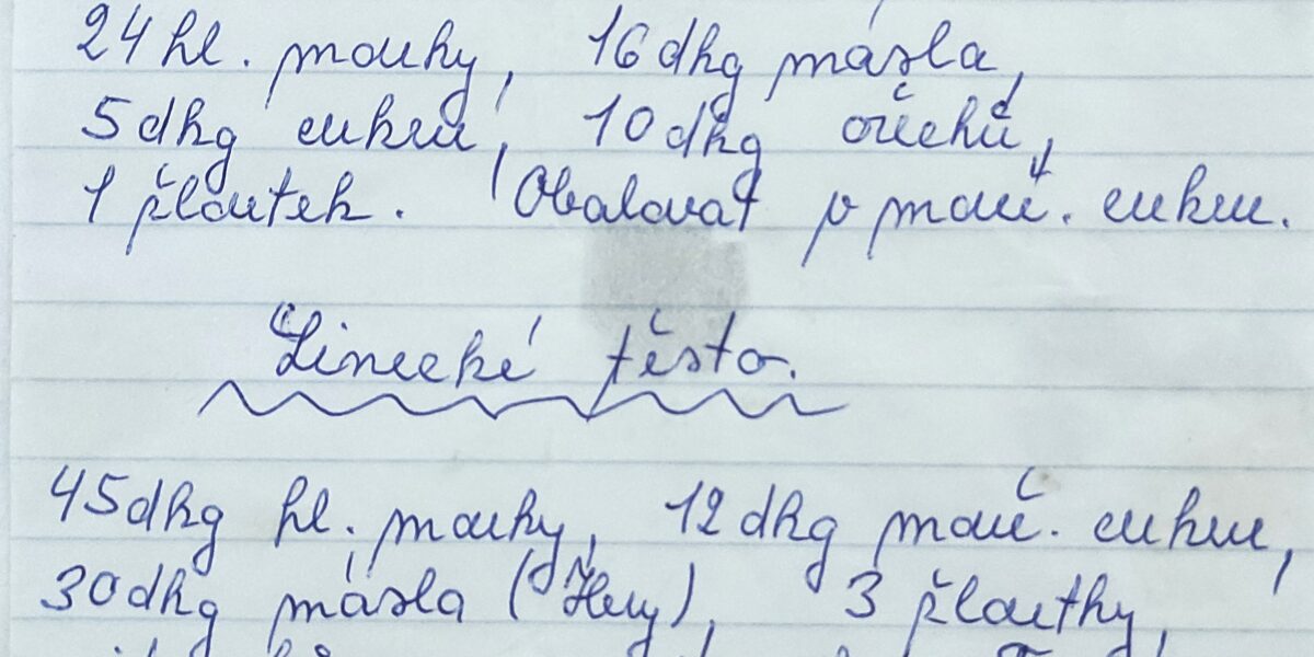 Cukroví z 80. a 90. let i recept na bábovičky od babičky